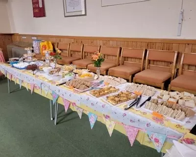 Our light lunch and cream tea on 6 August